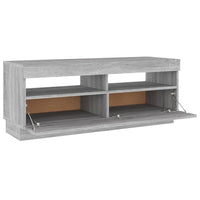 Thumbnail for TV-Schrank mit LED-Leuchten Grau Sonoma 100x35x40 cm