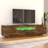 Thumbnail for TV-Schrank mit LED-Leuchten Räuchereiche 160x35x40 cm