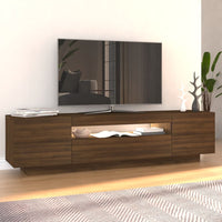 Thumbnail for TV-Schrank mit LED-Leuchten Braun Eichen-Optik 160x35x40 cm