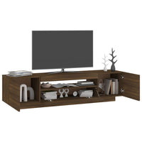 Thumbnail for TV-Schrank mit LED-Leuchten Braun Eichen-Optik 160x35x40 cm