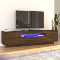 Thumbnail for TV-Schrank mit LED-Leuchten Braun Eichen-Optik 160x35x40 cm