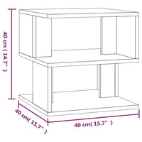 Thumbnail for Beistelltisch Grau Sonoma 40x40x40 cm Holzwerkstoff