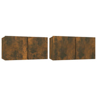 Thumbnail for TV-Wandschränke 2 Stk. Räuchereiche 60x30x30 cm