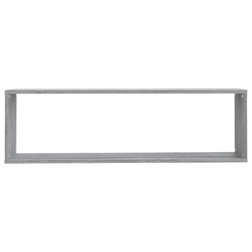 Wandregale 4 Stk. Grau Sonoma 100x15x30 cm Holzwerkstoff