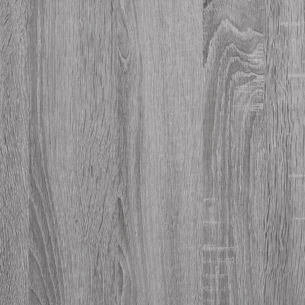 Wandregale 2 Stk. Grau Sonoma 80x15x26,5 cm Holzwerkstoff