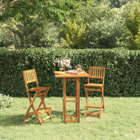 Thumbnail for Bistrotisch 75x75x110 cm Massivholz Akazie