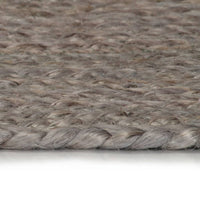 Thumbnail for Teppich Handgefertigt Jute Rund 240 cm Grau