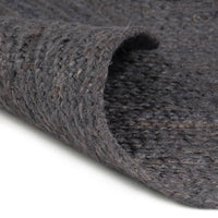Thumbnail for Teppich Handgefertigt Jute Rund 240 cm Dunkelgrau
