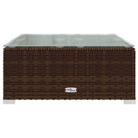 Thumbnail for 4-tlg. Garten-Lounge-Set mit Kissen Poly Rattan Braun