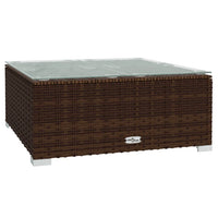 Thumbnail for 9-tlg. Garten-Lounge-Set mit Kissen Poly Rattan Braun