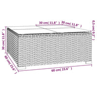 Thumbnail for 13-tlg. Garten-Lounge-Set mit Kissen Poly Rattan Braun