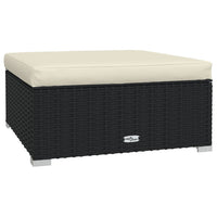 Thumbnail for 6-tlg. Garten-Lounge-Set mit Kissen Poly Rattan Schwarz
