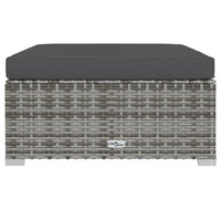 Thumbnail for 6-tlg. Garten-Lounge-Set mit Kissen Poly Rattan Grau