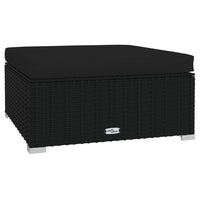 Thumbnail for 9-tlg. Garten-Lounge-Set mit Kissen Poly Rattan Schwarz