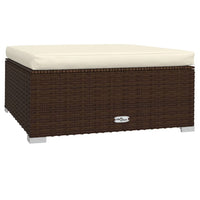 Thumbnail for 9-tlg. Garten-Lounge-Set mit Kissen Braun Poly Rattan