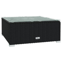 Thumbnail for 8-tlg. Garten-Lounge-Set mit Kissen Poly Rattan Schwarz