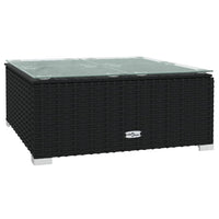 Thumbnail for 8-tlg. Garten-Lounge-Set mit Kissen Poly Rattan Schwarz