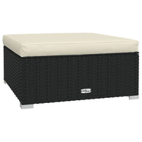 Thumbnail for 13-tlg. Garten-Lounge-Set mit Kissen Poly Rattan Schwarz