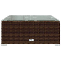 Thumbnail for 14-tlg. Garten-Lounge-Set mit Kissen Braun Poly Rattan