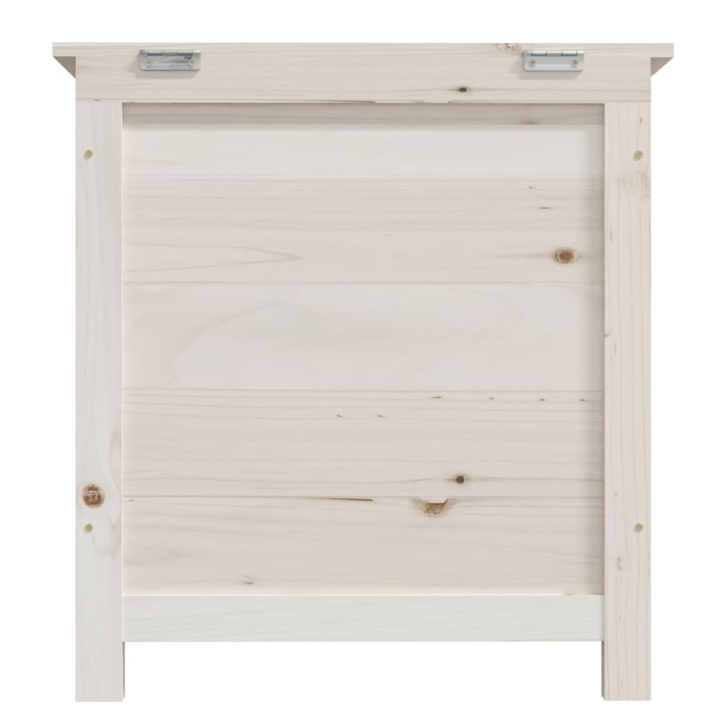 Outdoor-Kissenbox Weiß 50x50x56 cm Massivholz Tanne