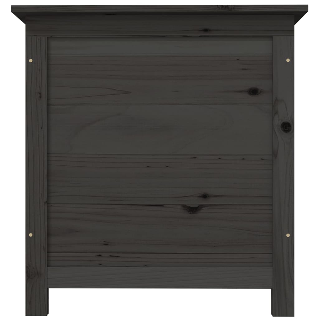 Outdoor-Kissenbox Anthrazit 50x50x56 cm Massivholz Tanne