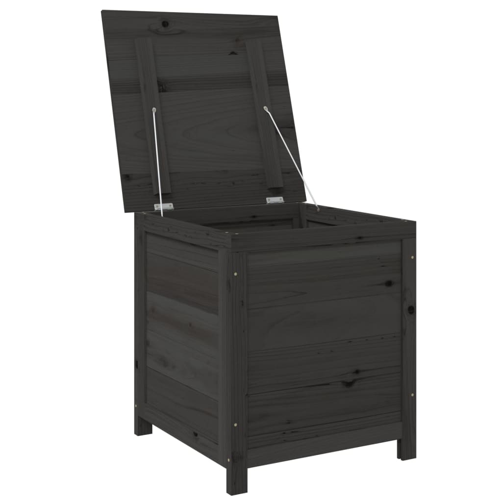 Outdoor-Kissenbox Anthrazit 50x50x56 cm Massivholz Tanne