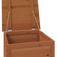 Thumbnail for Outdoor-Kissenbox Braun 50x50x56 cm Massivholz Tanne