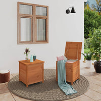Thumbnail for Outdoor-Kissenbox Braun 50x50x56 cm Massivholz Tanne