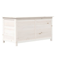 Thumbnail for Outdoor-Kissenbox Weiß 100x50x56 cm Massivholz Tanne
