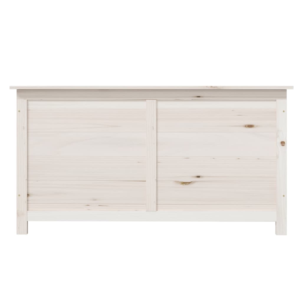 Outdoor-Kissenbox Weiß 100x50x56 cm Massivholz Tanne