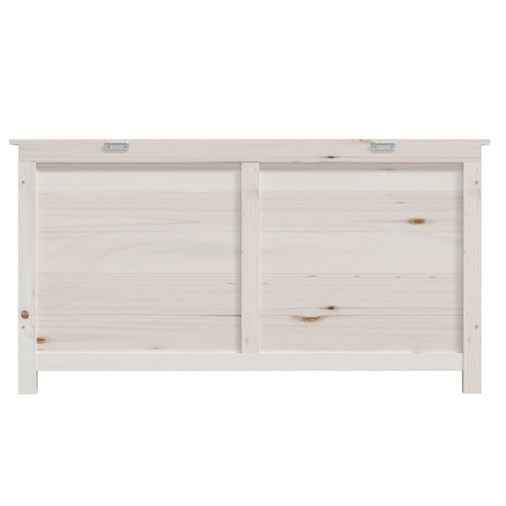 Outdoor-Kissenbox Weiß 100x50x56 cm Massivholz Tanne