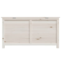 Thumbnail for Outdoor-Kissenbox Weiß 100x50x56 cm Massivholz Tanne