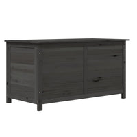 Thumbnail for Outdoor-Kissenbox Anthrazit 100x50x56 cm Massivholz Tanne