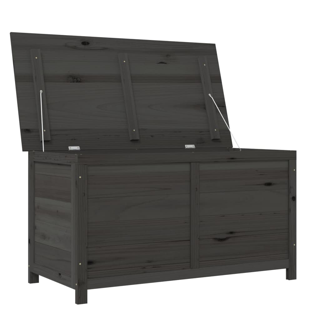 Outdoor-Kissenbox Anthrazit 100x50x56 cm Massivholz Tanne