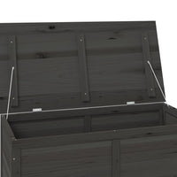 Thumbnail for Outdoor-Kissenbox Anthrazit 100x50x56 cm Massivholz Tanne