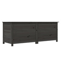 Thumbnail for Outdoor-Kissenbox Anthrazit 150x50x56 cm Massivholz Tanne