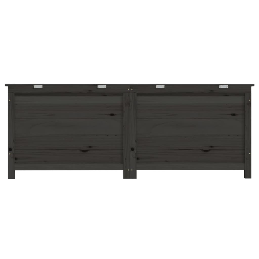 Outdoor-Kissenbox Anthrazit 150x50x56 cm Massivholz Tanne