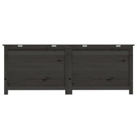 Thumbnail for Outdoor-Kissenbox Anthrazit 150x50x56 cm Massivholz Tanne