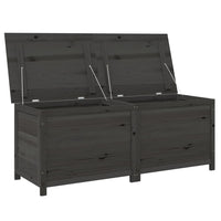 Thumbnail for Outdoor-Kissenbox Anthrazit 150x50x56 cm Massivholz Tanne