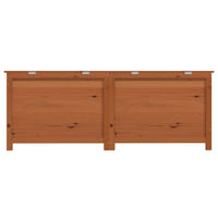 Thumbnail for Outdoor-Kissenbox Braun 150x50x56 cm Massivholz Tanne