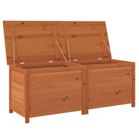 Thumbnail for Outdoor-Kissenbox Braun 150x50x56 cm Massivholz Tanne