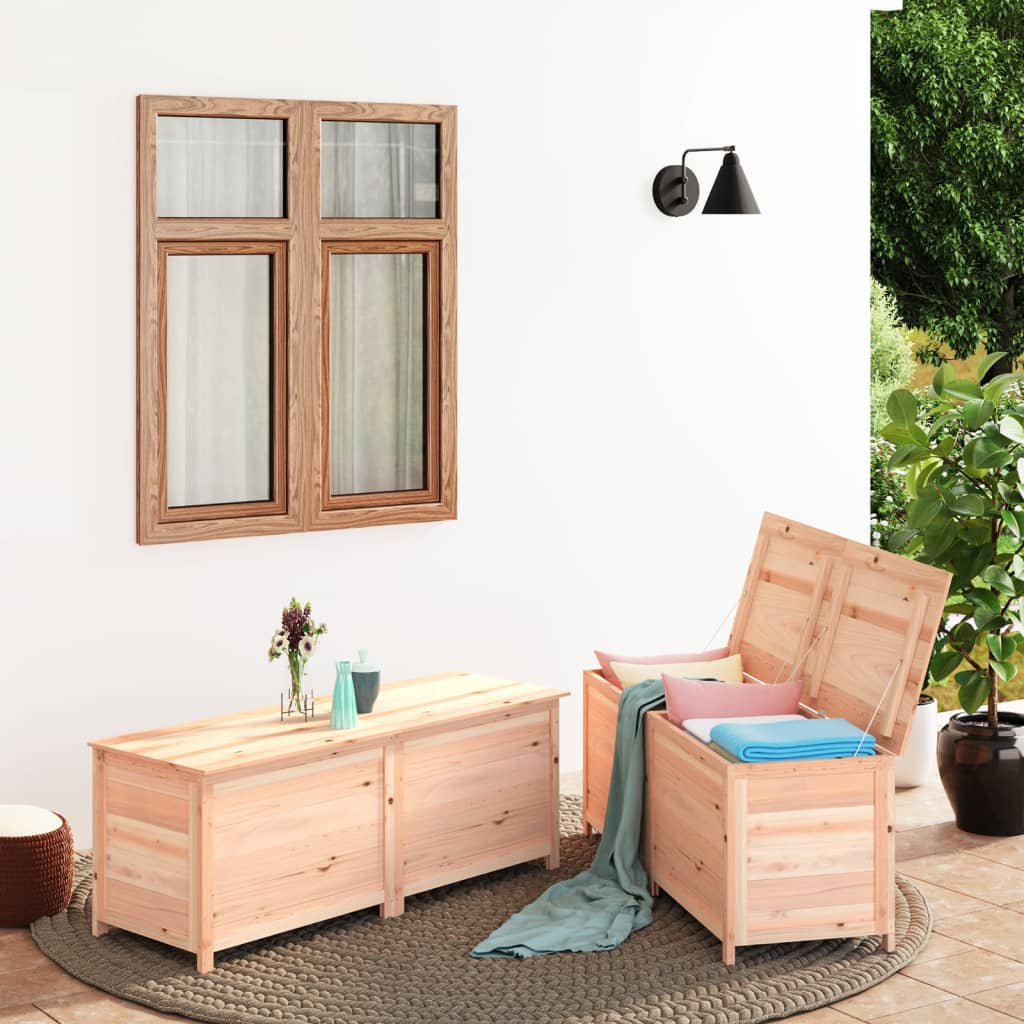 Outdoor-Kissenbox 200x50x56 cm Massivholz Tanne