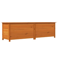 Thumbnail for Outdoor-Kissenbox Braun 200x50x56 cm Massivholz Tanne