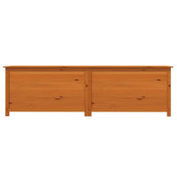 Thumbnail for Outdoor-Kissenbox Braun 200x50x56 cm Massivholz Tanne
