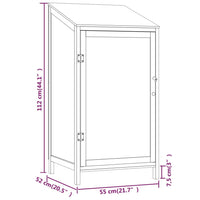 Thumbnail for Geräteschuppen 55x52x112 cm Massivholz Tanne