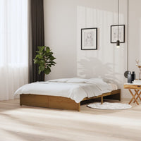 Thumbnail for Massivholzbett Honigbraun 150x200 cm 5FT King Size