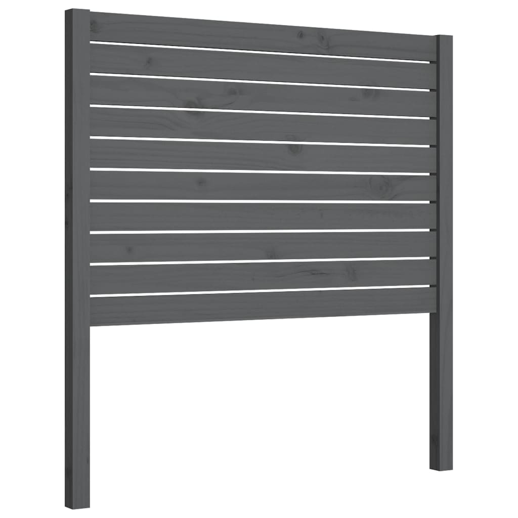 Kopfteil Grau 106x4x100 cm Massivholz Kiefer