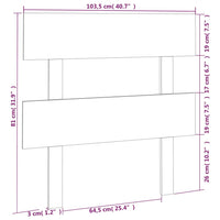 Thumbnail for Bett-Kopfteil 103,5x3x81 cm Massivholz Kiefer