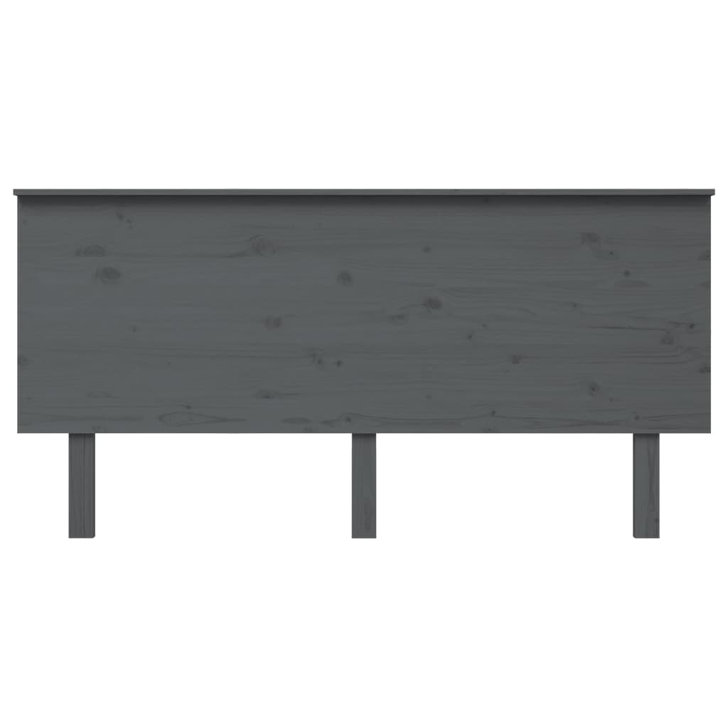 Kopfteil Grau 164x6x82,5 cm Massivholz Kiefer