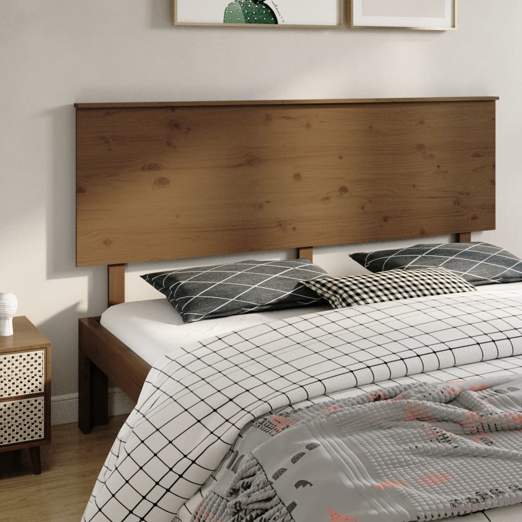Kopfteil Honigbraun 184x6x82,5 cm Massivholz Kiefer